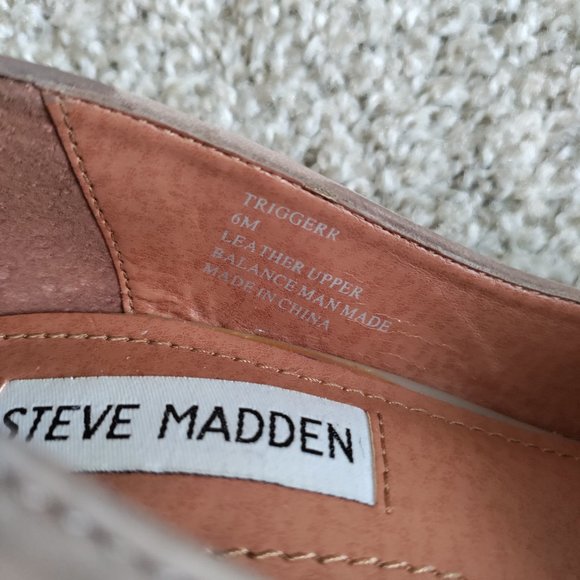 Steve Madden “Triggerr” Brown Suede Heels Size 6 - Picture 7 of 9